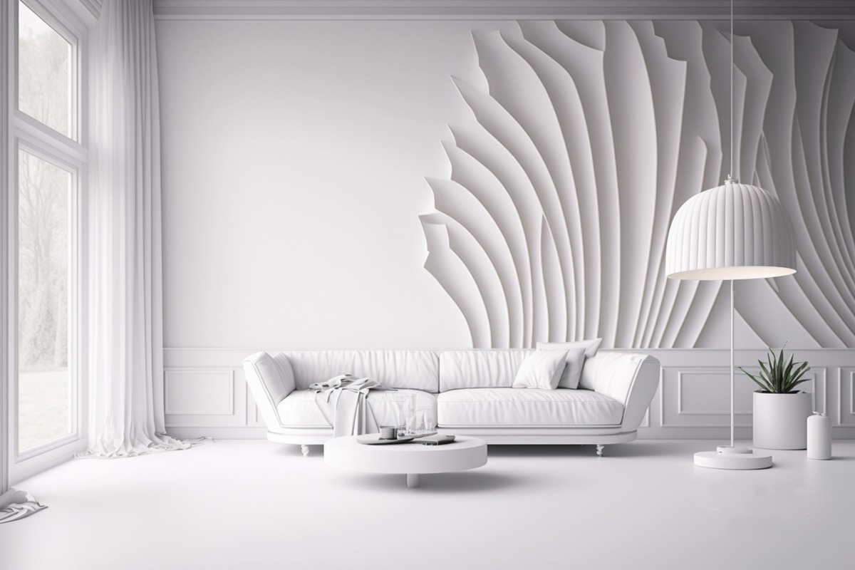 BROWN color psychology: An inviting image of a dining area with white Pantone decoration and comfortable furniture